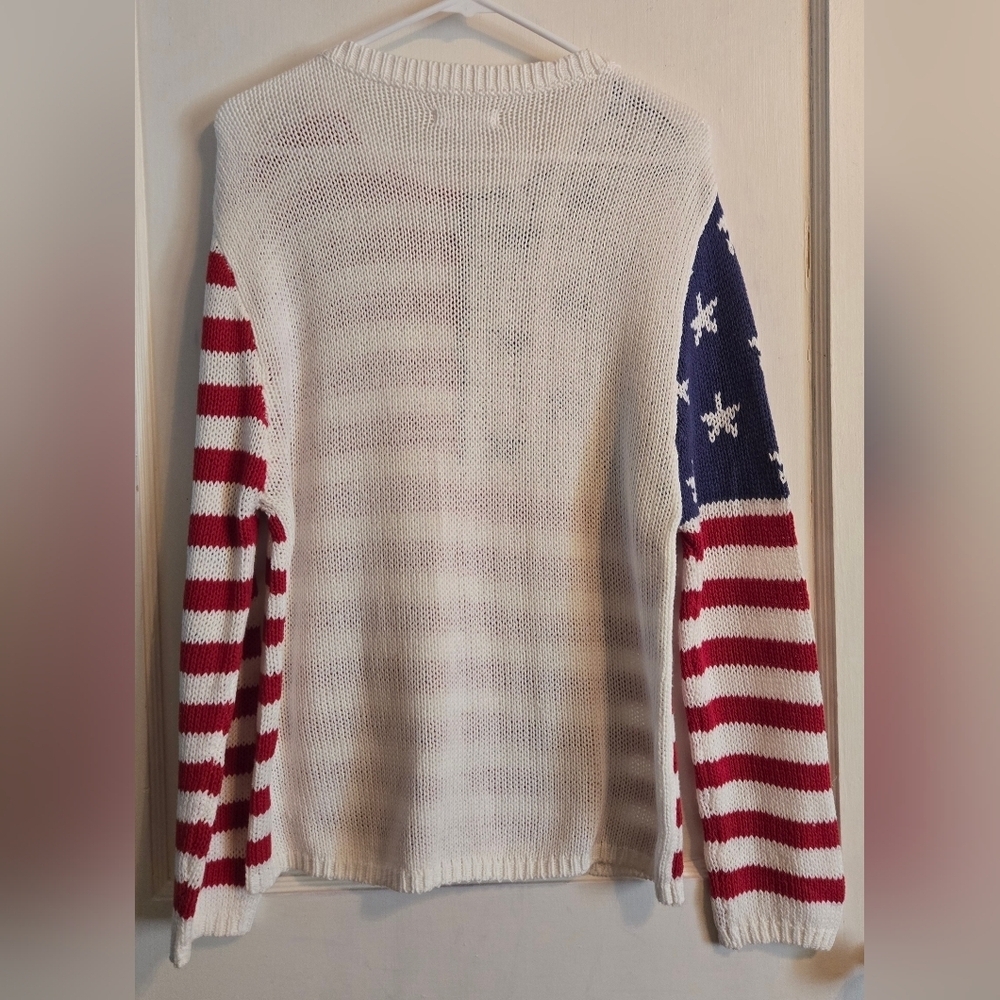NWT | Grayson Threads | American Flag Knit Striped Sweater | Size: Medium - Picture 4 of 15